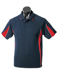 Aussie Pacific Eureka Kids Polo Shirt 3304 Casual Wear Aussie Pacific Navy/Red/Ashe 6 