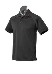 Aussie Pacific Flinders Men's Polo Shirt 1308 Casual Wear Aussie Pacific Black/Red S 