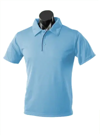 Aussie Pacific Men's Yarra Polo Shirt 1302 Casual Wear Aussie Pacific Sky/Navy S 
