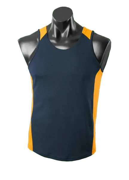 Aussie Pacific Premier Kids Singlet 3101 Casual Wear Aussie Pacific Navy/Gold 6 