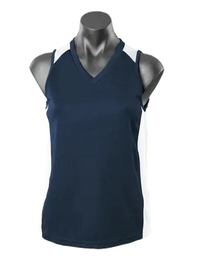 Aussie Pacific Premier Ladies Singlet 2101 Casual Wear Aussie Pacific Navy/White 8 
