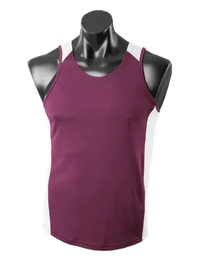 Aussie Pacific Premier Singlet 1101 Casual Wear Aussie Pacific Burgundy/White S 