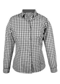 Aussie Pacific Ladies Davenport Long Sleeve Shirt 2908L Corporate Wear Aussie Pacific Charcoal 4 