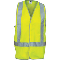 DNC Workwear Work Wear Yellow / XS DNC WORKWEAR Day/Night Safety Vest with H-pattern 3804