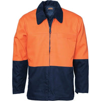 DNC Workwear Work Wear Orange/Navy / XS DNC WORKWEAR Hi-Vis Two-Tone Protector Drill Jacket 3868