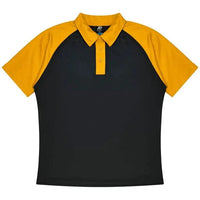 Aussie Pacific Manly Mens Polo 1318  Aussie Pacific BLACK/GOLD S 
