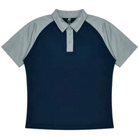 Aussie Pacific Manly Mens Polo 1318  Aussie Pacific NAVY/SILVER S 