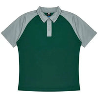 Aussie Pacific Manly Kids Polo Shirt 3318  Aussie Pacific BOTTLE/SILVER 4 