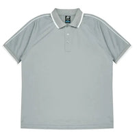 Aussie Pacific Double Bay Men's Polo Shirt 1322  Aussie Pacific SILVER/WHITE S 