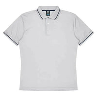 Aussie Pacific Cottesloe Kids Polo Shirt 3319  Aussie Pacific WHITE/NAVY 4 