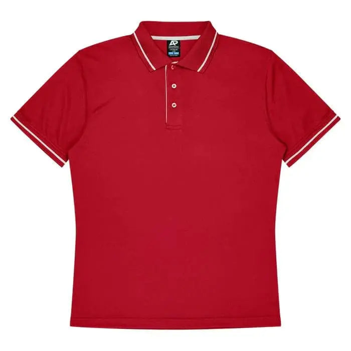 Aussie Pacific Cottesloe Kids Polo Shirt 3319  Aussie Pacific RED/WHITE 4 