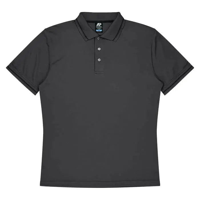 Aussie Pacific Cottesloe Kids Polo Shirt 3319  Aussie Pacific SLATE/BLACK 4 