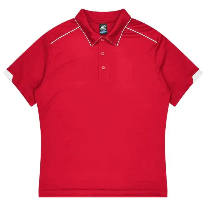 Aussie Pacific Currumbin Kids Polo Shirt 3320  Aussie Pacific RED/WHITE 4 
