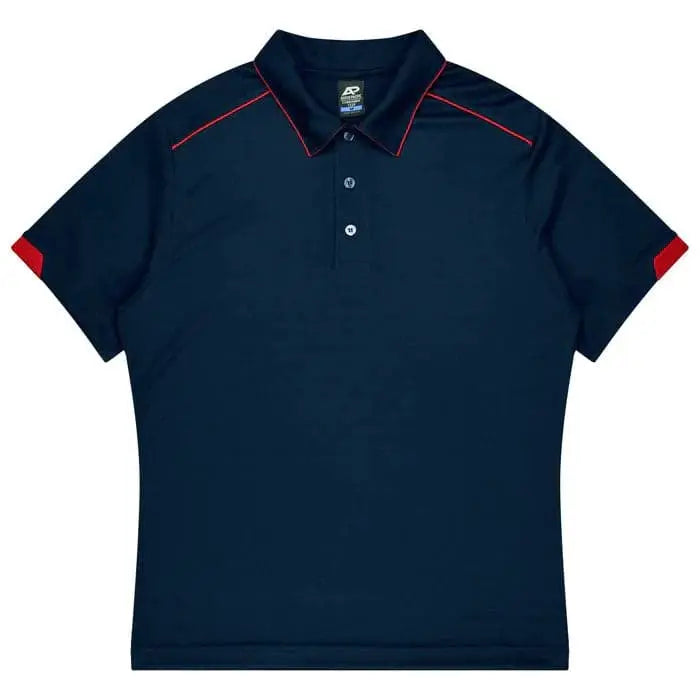 Aussie Pacific Currumbin Kids Polo Shirt 3320  Aussie Pacific NAVY/RED 4 