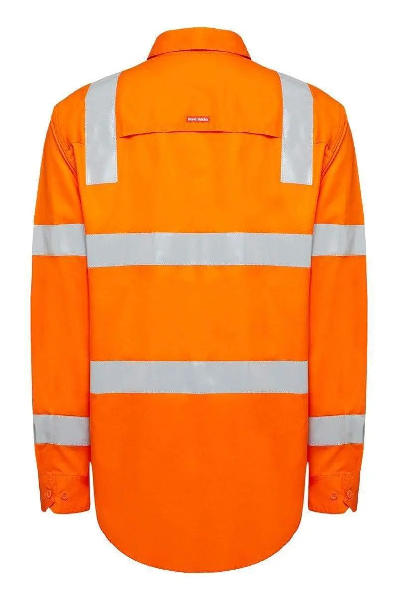 Hard Yakka Biomotion Taped Hi Vis Vic Rail Shirt Y04265 Work Wear Hard Yakka   
