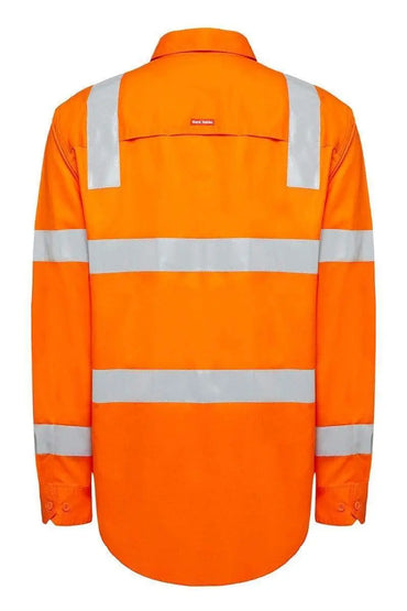 Hard Yakka Biomotion Taped Hi Vis Vic Rail Shirt Y04265 Work Wear Hard Yakka   
