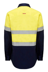 Hard Yakka Long Sleeve Hi Vis Taped Shirt Y04610 Work Wear Hard Yakka   