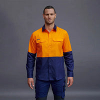 KingGee Workcool Pro Spliced Long Sleeve Work Shirt K54027 - City Workwear