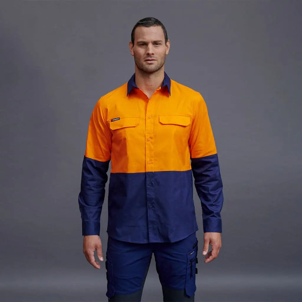 KingGee Workcool Pro Spliced Long Sleeve Work Shirt K54027 - City Workwear