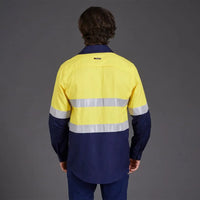 KingGee WorkCool 2 Hi Vis Reflective Long Sleeve Work Shirt K54880 - City Workwear