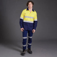 KingGee WorkCool 2 Hi Vis Reflective Long Sleeve Work Shirt K54880 - City Workwear