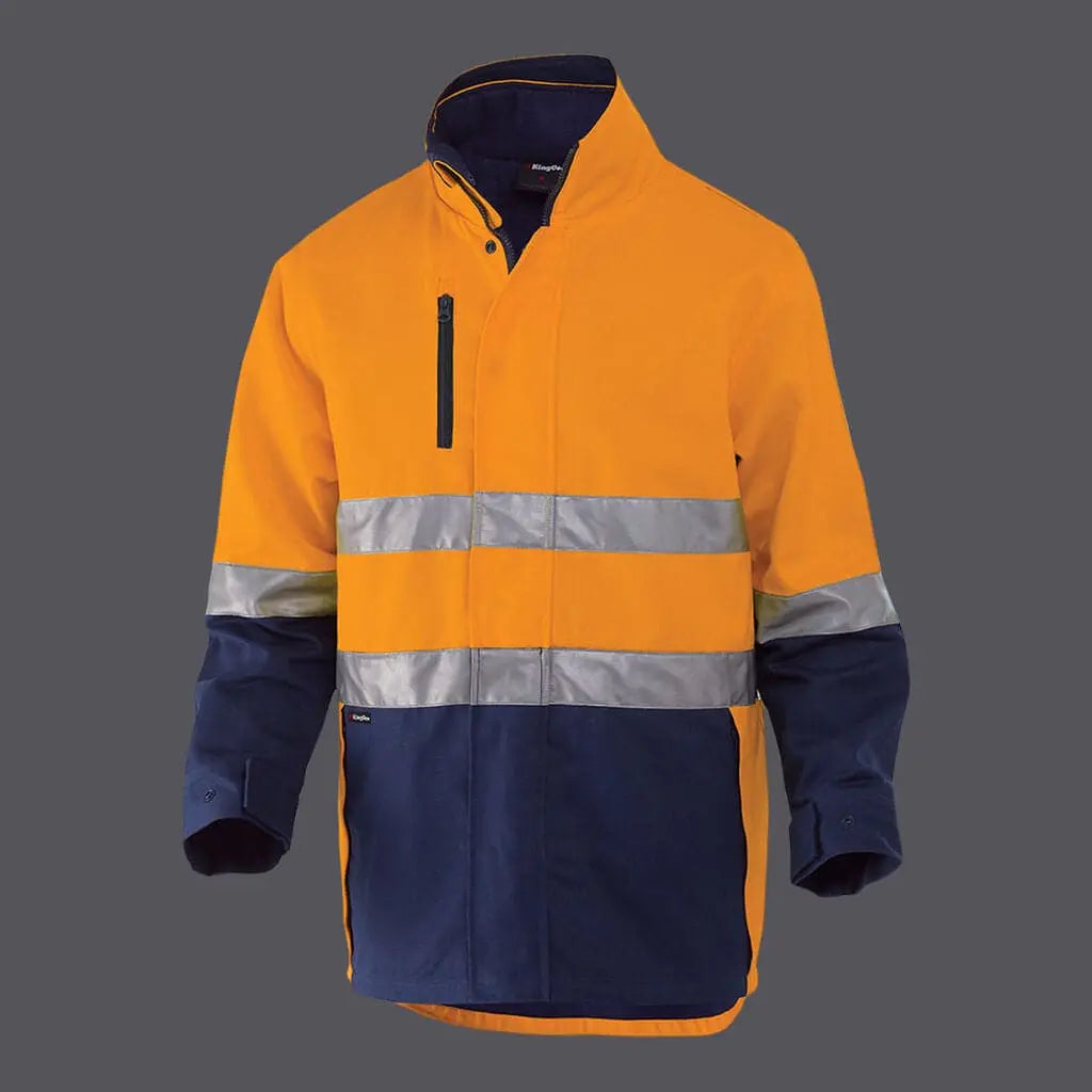 KingGee Reflective 3 In 1 Cotton Jacket K55400 - City Workwear