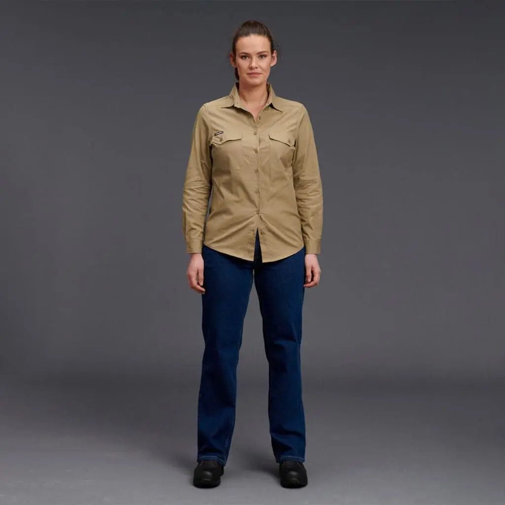KingGee Women's Workcool 2 Shirt Long Sleeve K69880 - City Workwear
