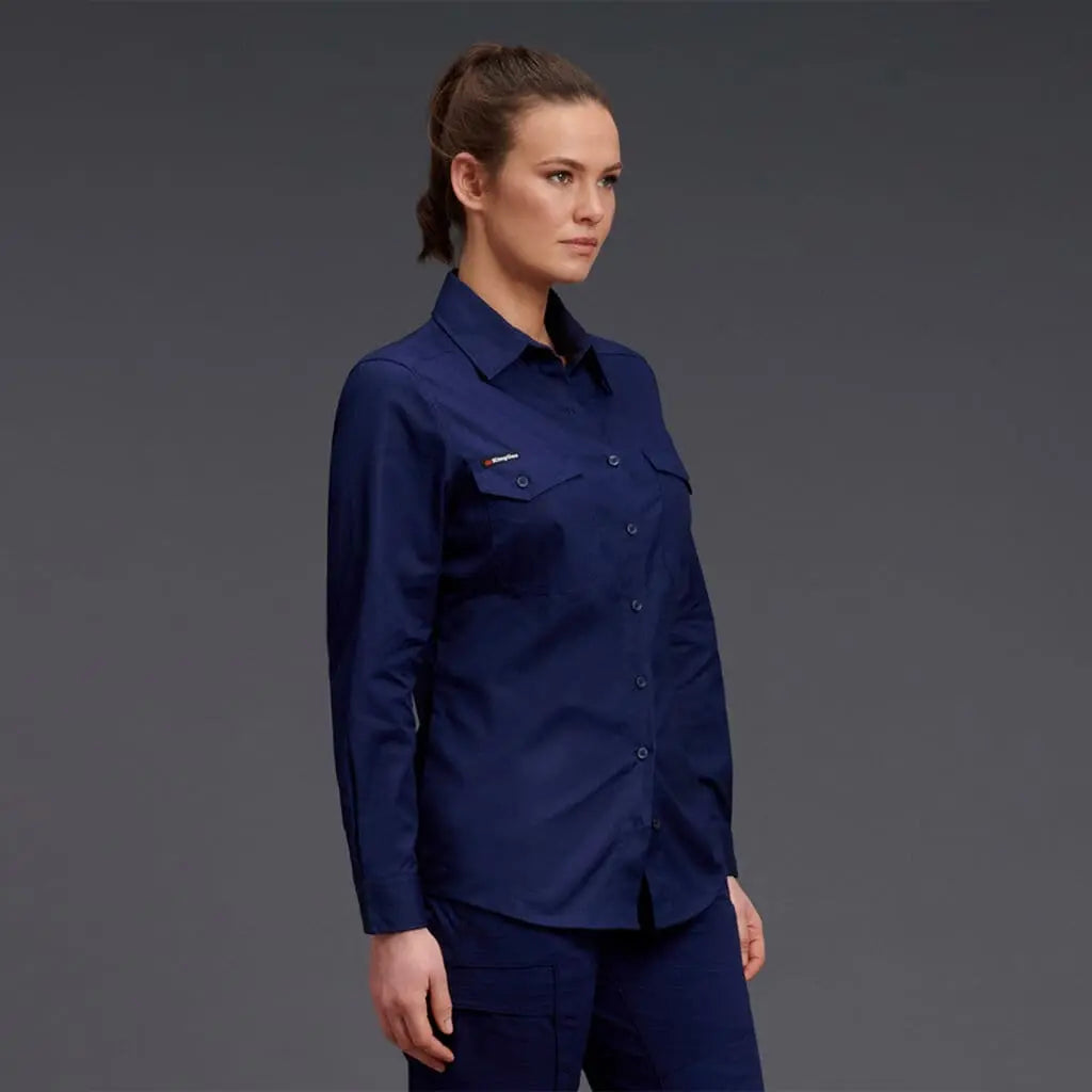 KingGee Women's Workcool 2 Shirt Long Sleeve K69880 - City Workwear