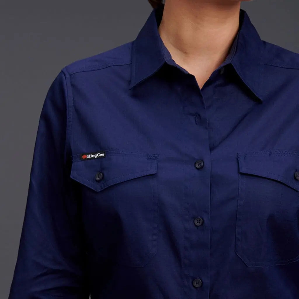 KingGee Women's Workcool 2 Shirt Long Sleeve K69880 - City Workwear